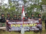 Satgas Pamtas Yonif 726/Tml Patroli Perbatasan RI-PNG, Pastikan Keutuhan dan Kedaulatan Wilayah Negara