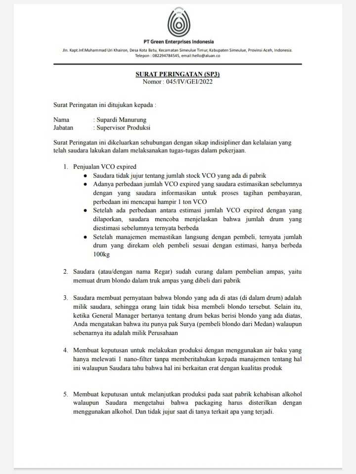Disnaker Aceh Didesak Turun Tangan Usut Pt Gei Di Simeulue