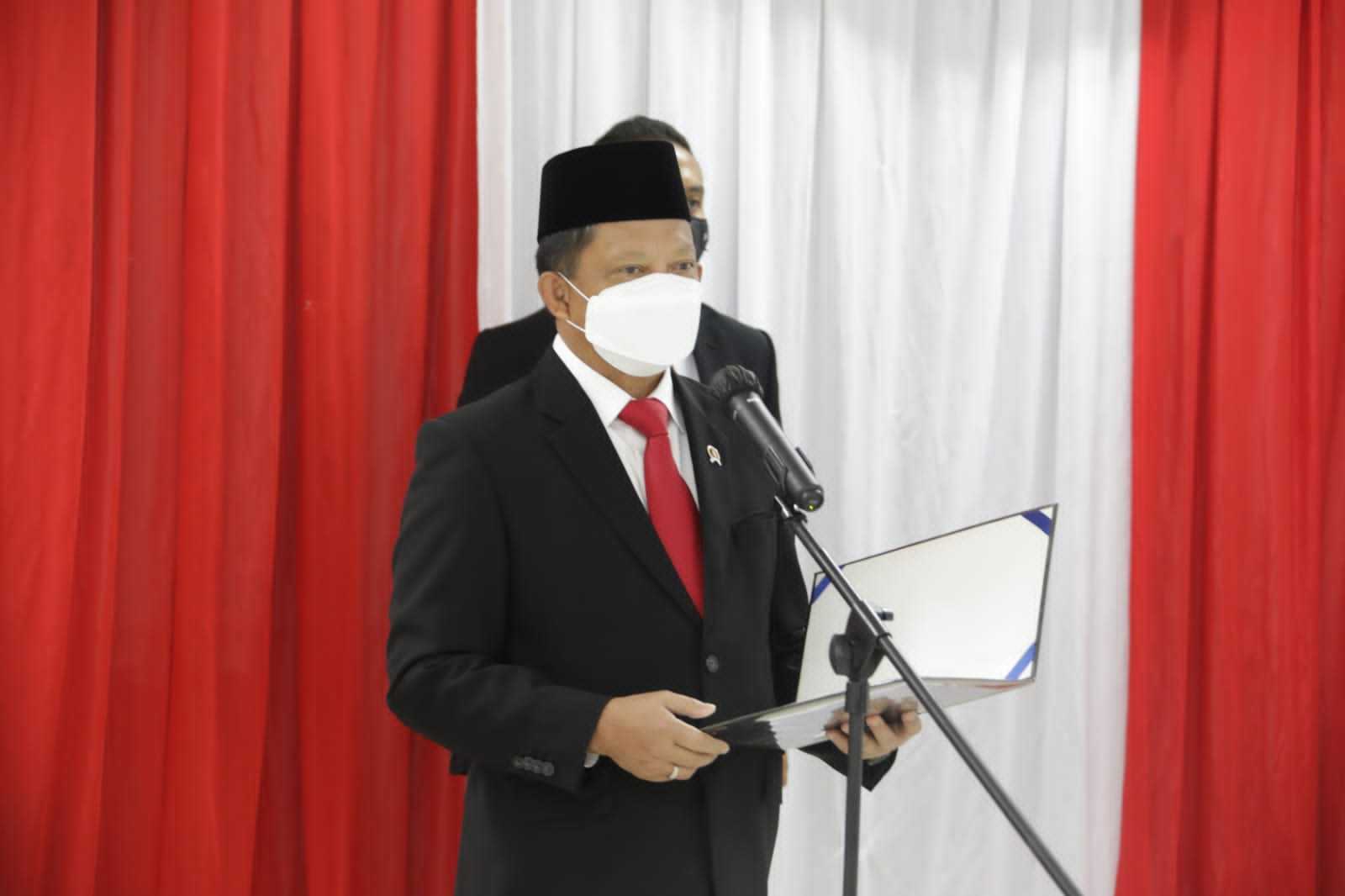 Lantik Pejabat Bnpp, Mendagri Tekankan Pentingnya Penyelesaian Persoalan Batas Negara