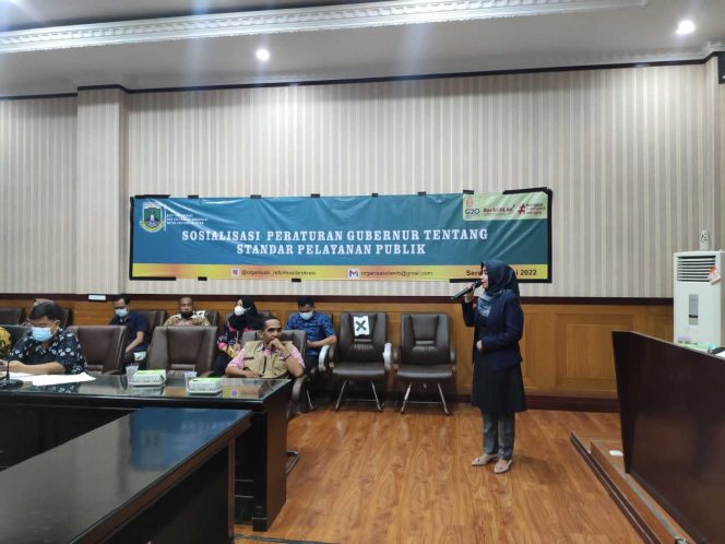 
					Pemprov Banten Sosialiasi Pergub Standar Pelayanan Publik