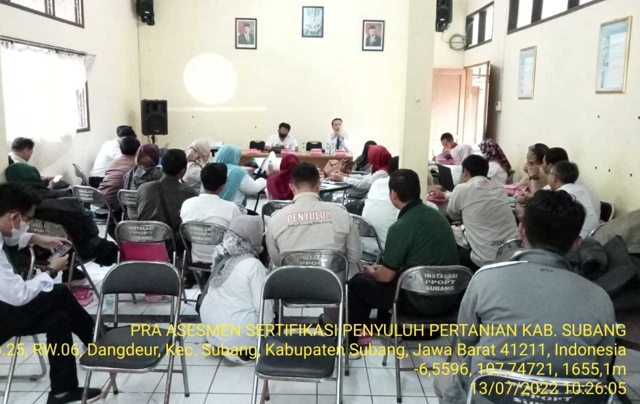 Lsp Pertani Indonesia Gelar Sertifikasi Penyuluh Pertanian Di Dinas Pertanian Kabupaten Subang