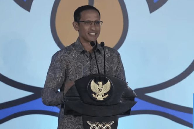 Keterangan foto : Menteri Pendidikan dan Kebudayaan Republik Indonesia Nadiem Makarim, (Rabu, 30/8/2023)