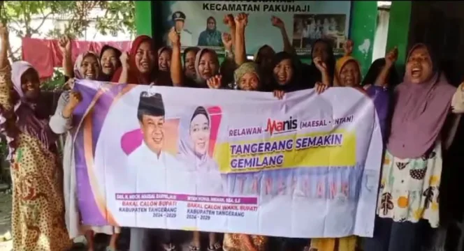
Relawan Manis Kecamatan Pakuhaji Deklarasikan Maesyal – Intan Untuk Tangerang Semakin Gemilang