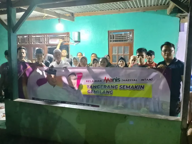 
Relawan Manis Kecamatan Panongan Deklarasikan Maesyal – Intan Untuk Tangerang Semakin Gemilang