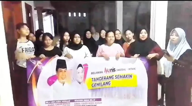 
Relawan Manis Sindang Jaya Buka Posko Kemenangan Maesyal – Intan di Rumah-rumah Warga