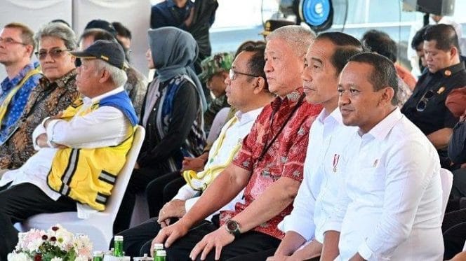
Mantan Presiden Joko Widodo saat di Ikn.