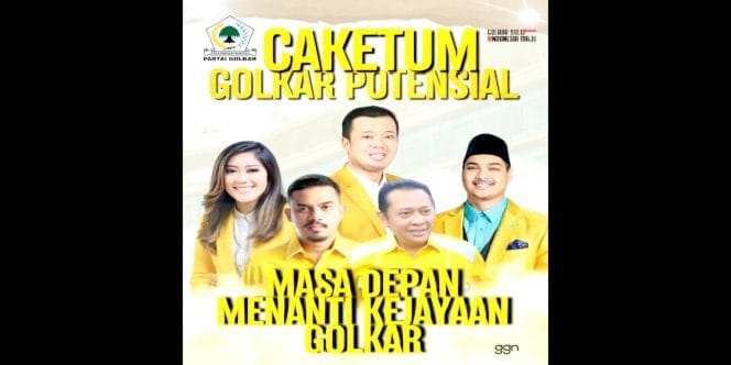 
Keterangan Foto: Poster calon ketua umum Partai Golkar Potensial.