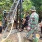 Wujudkan Mimpi, Satgas Tmmd Ke 123 Kodim 0603 Lebak Membuat Sumur Bor Warga