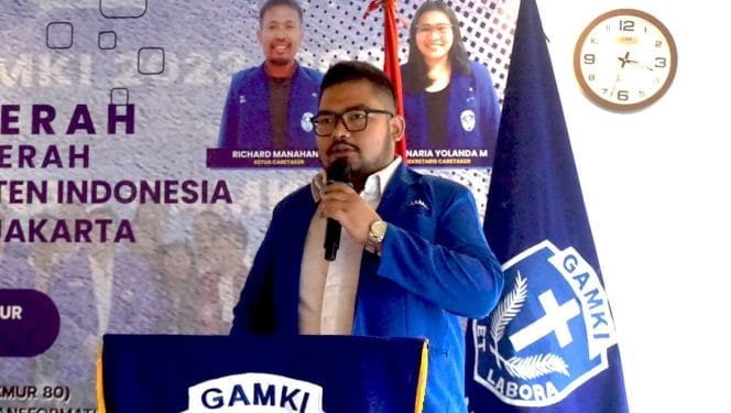 
Keterangan Foto: Dewan Pimpinan Daerah (DPD) Gerakan Angkatan Muda Kristen Indonesia (GAMKI) Daerah Khusus Jakarta (DKJ) telah sukses menyelenggarakan Konferensi Daerah (Konferda) GAMKI DKJ pada Sabtu, 22 Februari 2025.