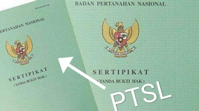 
Keterangan foto : (Ilustrasi sertifikat Tanah PTSL) 
