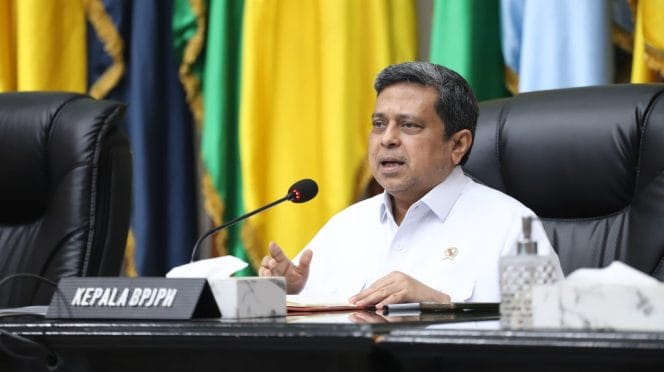 
Keterangan Foto : Kepala BPJPH Ahmad Haikal Hasan Jakarta, Rabu (23/4/2025).