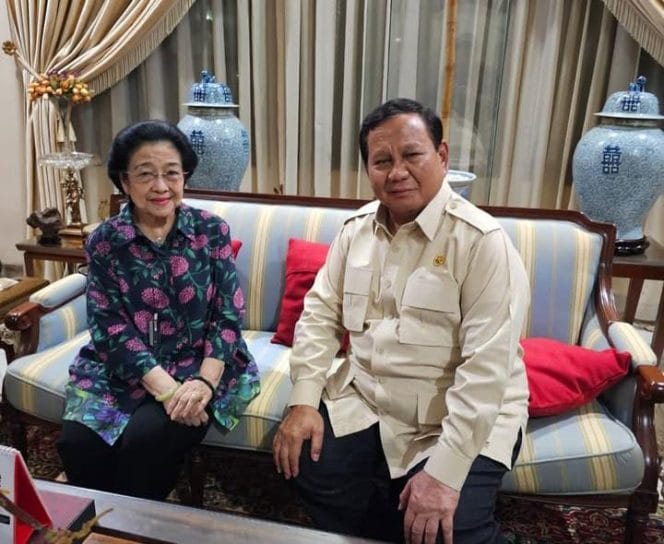 
Keterangan foto; Pertemuan Presiden Prabowo Subianto dengan Presiden kelima sekaligus Ketua Umum PDIP, Megawati Soekarnoputri, Rabu (9/04/2025).