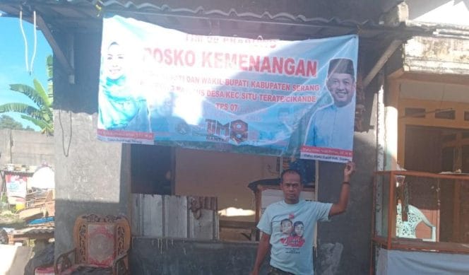 Keterangan foto : Relawan Tim 08 Prabowo Banten terus Bergerak konsolidasi di akar rumput, Selasa (15/4/2025)