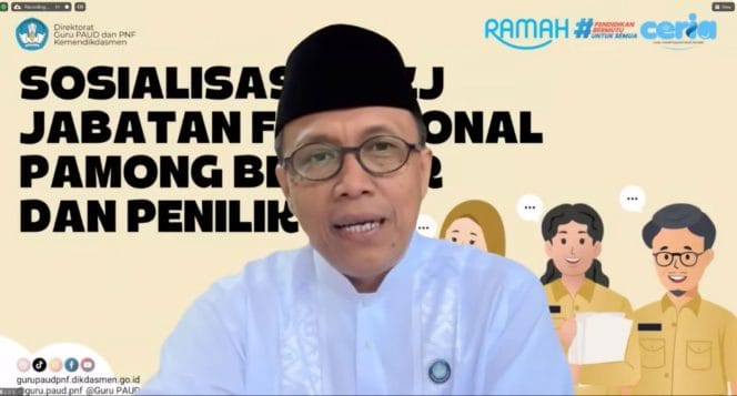 
Keterangan Foto : Direktorat Guru PAUD dan PNF secara daring, Selasa, (15/4).