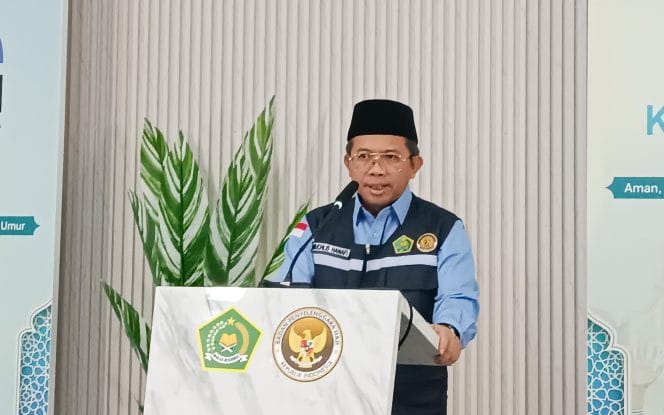 
Keterangan Foto : Direktur Pelayanan Haji Luar Negeri Kementerian Agama, Muchlis Hanafi