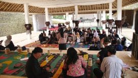 kegiatan Seren Taun Kasepuhan Cisungsang hari ini dimulai dengan Sarasehan Pengetahuan dan Teknologi Tradisional yang digelar di Ajeng Kasepuhan Cisungsang Sobang, Selasa (23/9/2025).