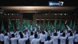 Keterangan foto: Laskar Santri Nusantara menggelar