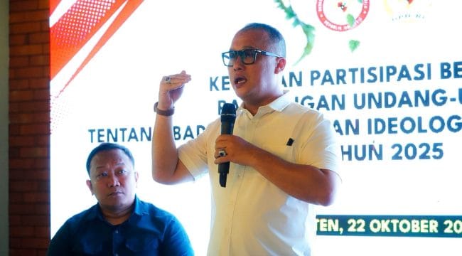 Anggota DPR RI Komisi IV Fraksi NasDem, Arif Rahman, menegaskan pentingnya memperkuat landasan hukum Badan Pembinaan Ideologi Pancasila
