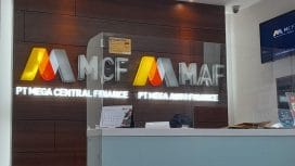 PT Mega Central Finance (MCF) yang beralamat di Gedung Wisma 76 Lt. 12. Jalan Letjen. S. Parman Kav. 76,, RT.4/RW.3, Slipi, Kecamatan Palmerah, Jakarta Barat,