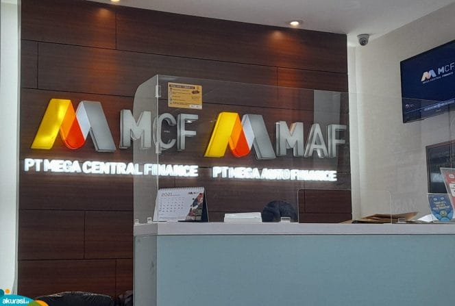 PT Mega Central Finance (MCF) yang beralamat di Gedung Wisma 76 Lt. 12. Jalan Letjen. S. Parman Kav. 76,, RT.4/RW.3, Slipi, Kecamatan Palmerah, Jakarta Barat,