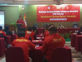 Keterangan foto : Konfederasi Barisan Buruh Indonesia, Senin 27/10/2025