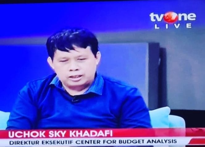 
Foto: ujar Uchok Sky Khadafi, Direktur Centre of Budget Analysis (CBA)