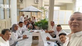 Keterangan foto : Projo Banten siap gabung ke partai Gerindra, Jumat (7/11/2025)