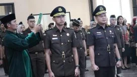 Keterangan Foto: Pelantikan Jabatan di Kejari Kota Bandung