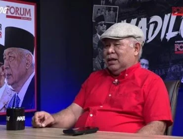 Foto Soleman B Ponto saat wawancara di @forumkeadilanTV.