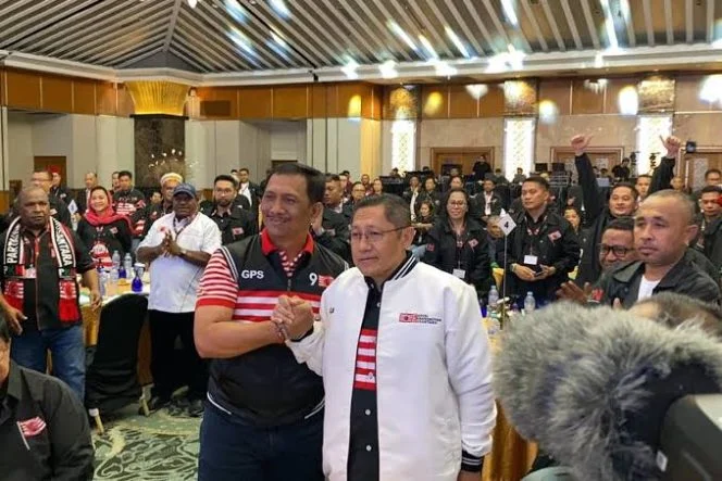 
Keterangan foto : Partai Kebangkitan Nusantara (PKN) menyatakan sikap tegas menolak wacana pengembalian sistem Pemilihan Kepala Daerah (Pilkada) melalui Dewan Perwakilan Rakyat Daerah (DPRD), Jumat (26/12/2025)