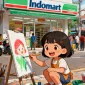 Di Tengah Keramaian, Agis Menjual Mimpi Dengan Warna-Warni